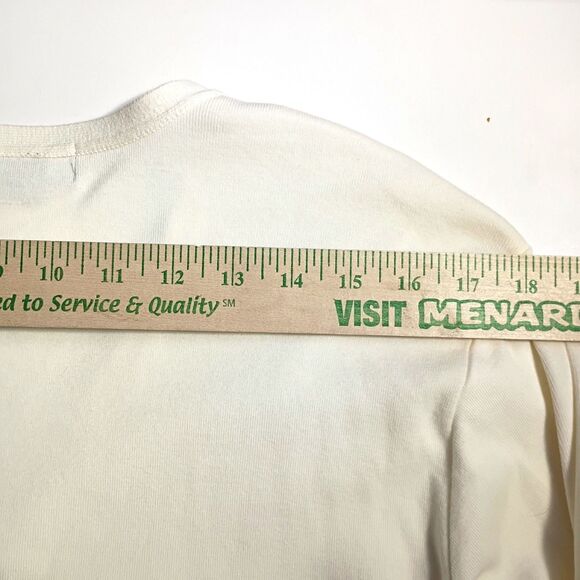 Lands' End Twinset Ivory Sweater Set M Preppy Classics Capsule Coastal Vanilla - Picture 9 of 10